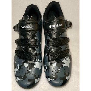 SANTIC CYCLING BIKE ROAD Camouflage Shoes Self-lock Riding Shoes Size 11 MENS
